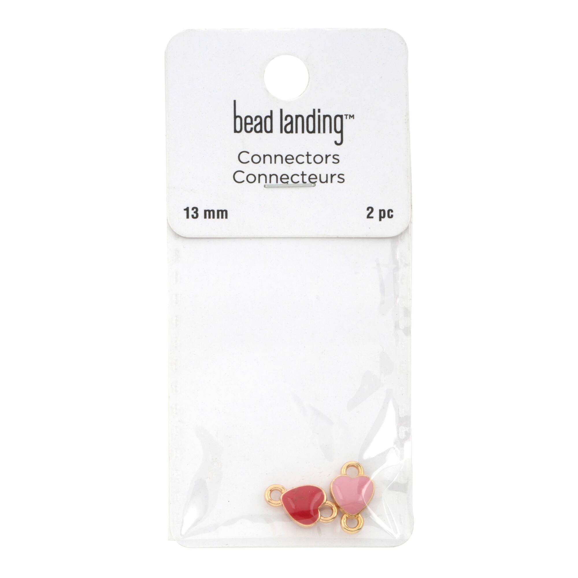 13mm Heart Gold Connectors, 2ct. by Bead Landing™